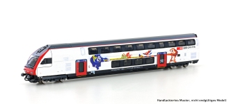 Hobbytrain H25123 - N Doppelstocksteuerwagen IC2020 Refit 2. Klasse der SBB; Ep. VI